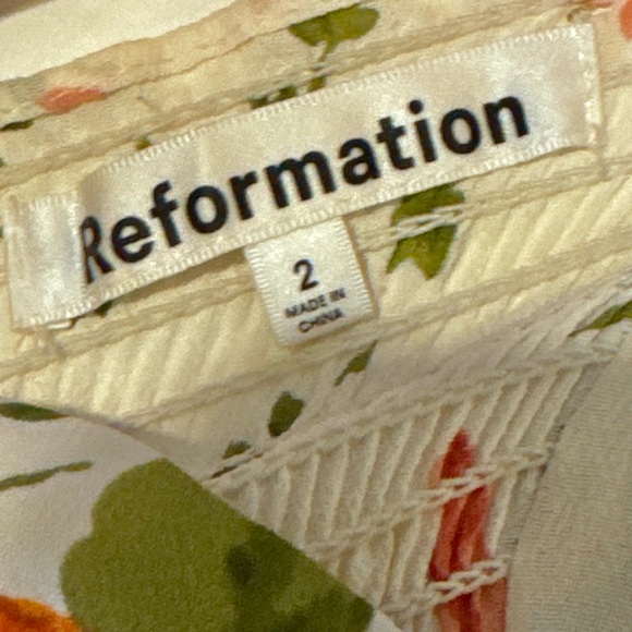 Reformation empire waist floral midi size 2 - Picture 12 of 14